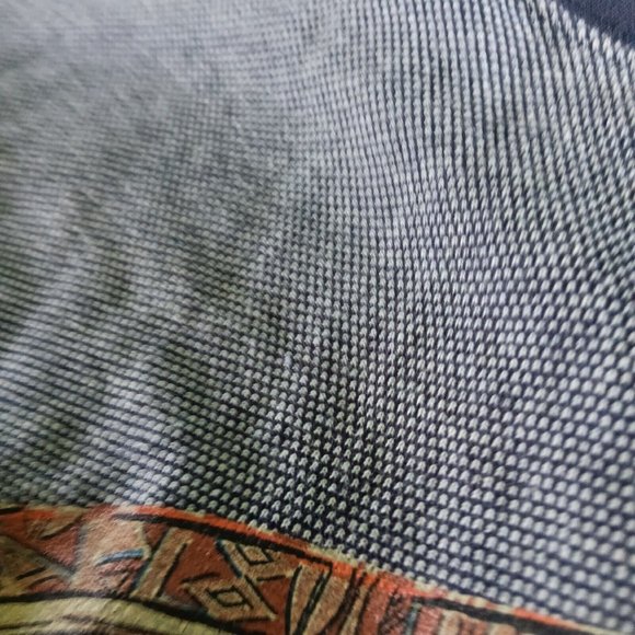 Vintage 90s Happy Shirts Hawaii XL T Shirt Woven Blue Map Of Hawaiian Islands - Picture 7 of 9